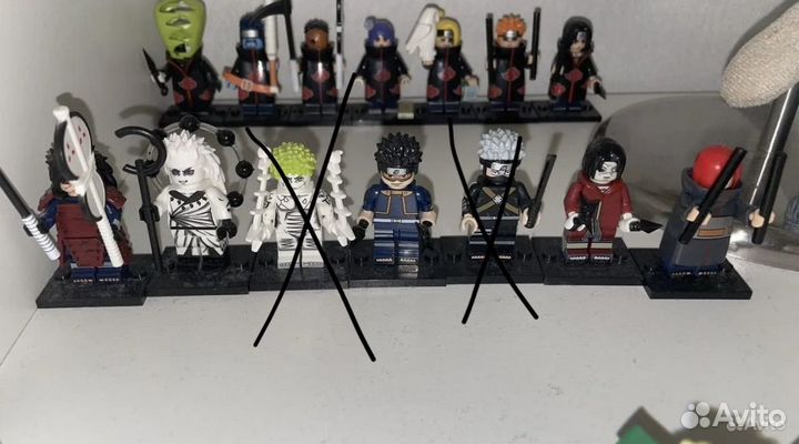 Lego фигурки наруто акацуки коноха итачи