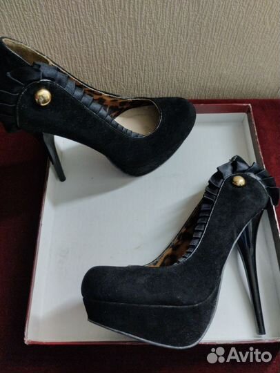 Винтаж.Ботильоны натуральная кожа 37