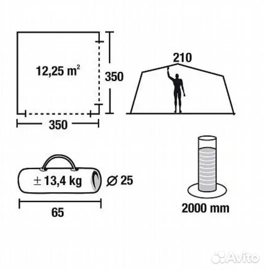 Новый Шатер кемпинговыйr High Peak - Siesta 14050