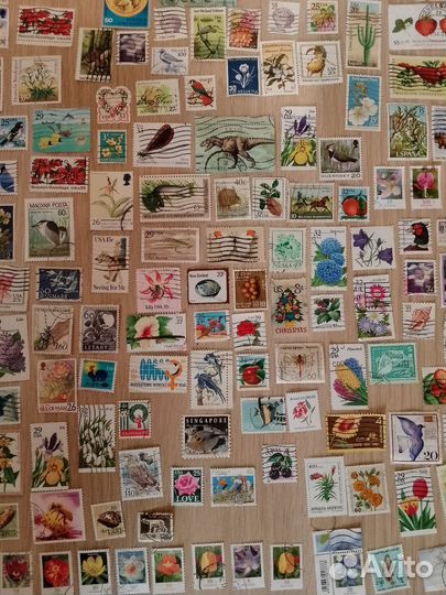 Марки спорт, техника и флора и фауна