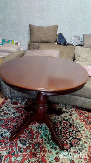 Стол обеденный раздвижной круглый