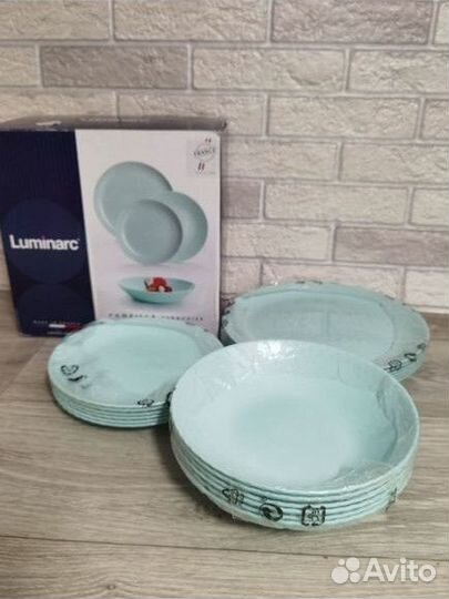 Столовый набор Luminarc, 18 предметов, новый