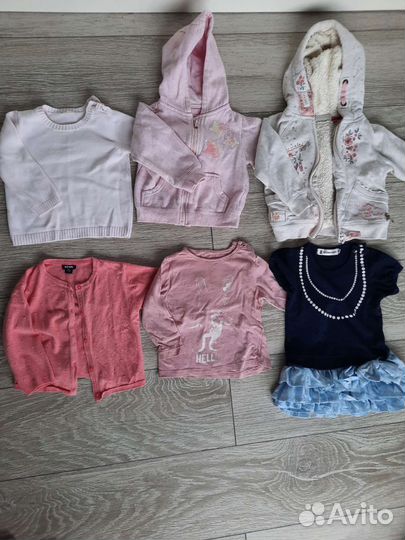 Комплект одежды на девочку 74 (6-9 мес)