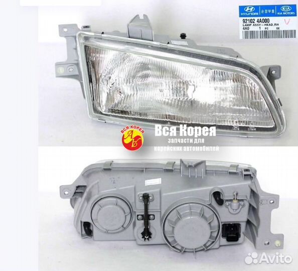 Фара передняя Hyundai Starex Старекс RH