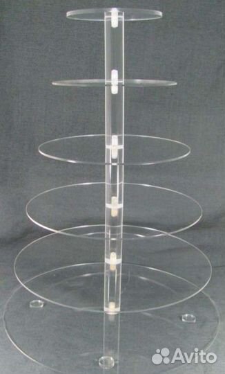Акриловая прозрачная подставка для торта/десертов