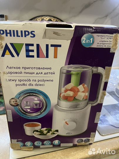 Пароварка блендер philips avent 2 в 1