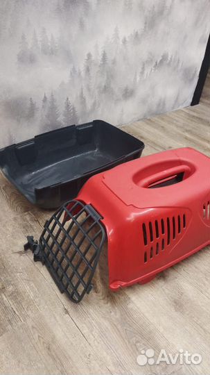 Переноска для кошек пластиковая бу