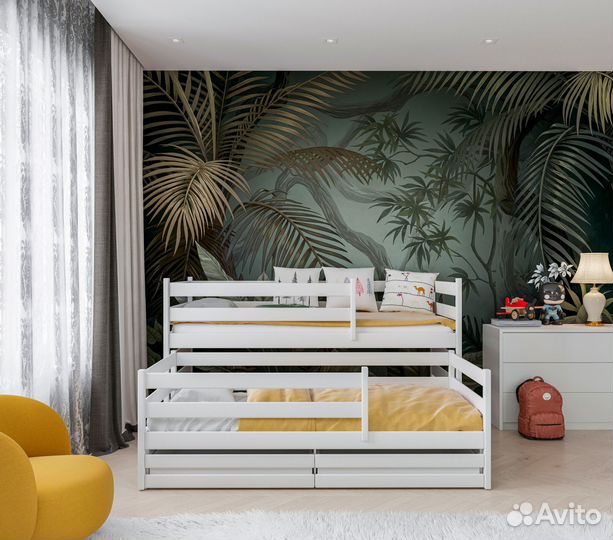 Двухъярусная кровать для двух детей