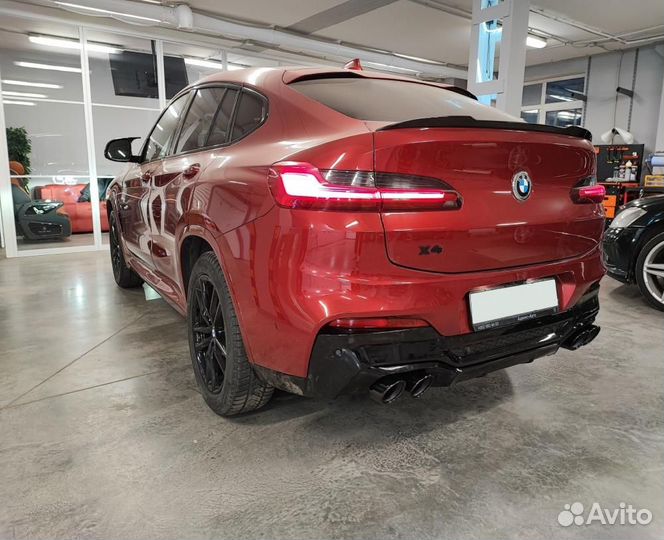 Диффузор с насадками BMW X4 G02 стиль X4 M