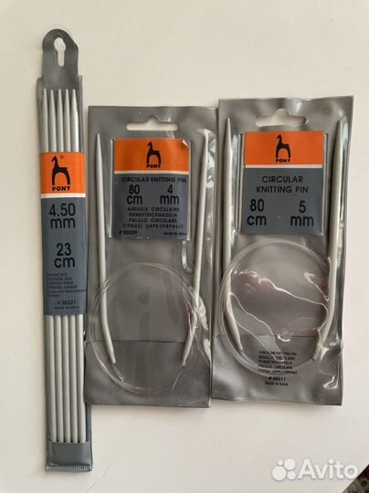 Спицы для вязания (комплект) Pony
