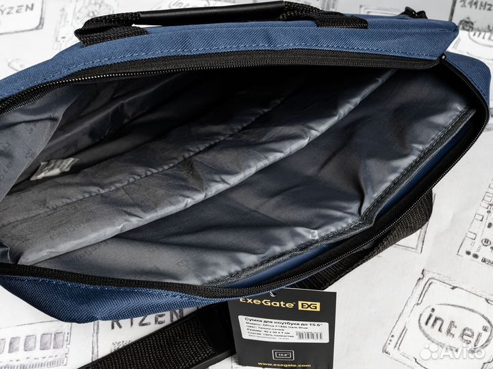Сумка для ноутбука ExeGate Office F1590 Dark-Blue