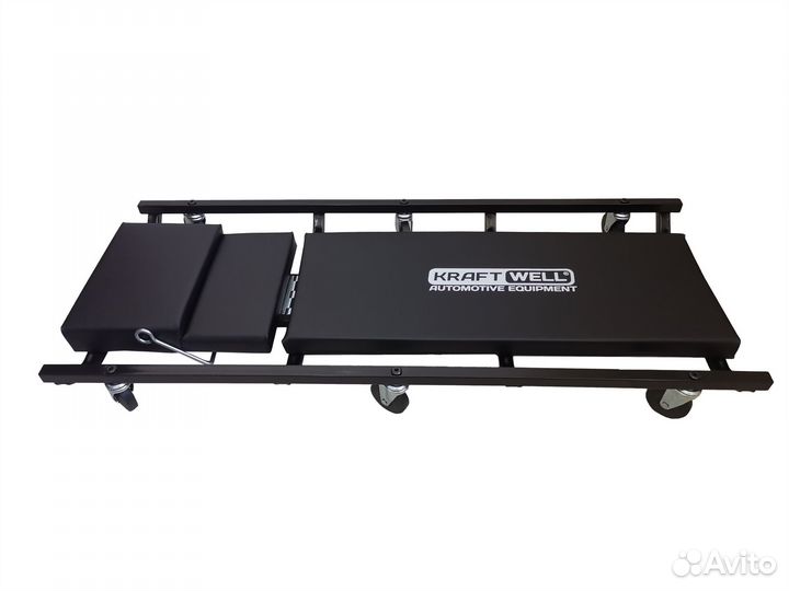 Лежак подкатной с регулируемым подголовником