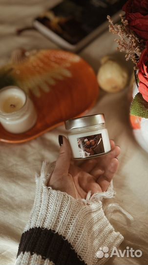 Ароматическая свеча ручной работы 100 мл