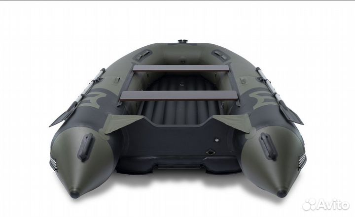 Лодка mishimo river JET400 под водомет чёрн./зелён