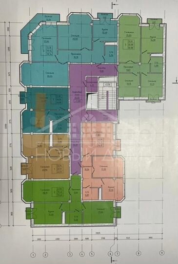 3-к. квартира, 91,1 м², 7/9 эт.