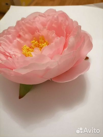 Заколка Пион 3 цвета