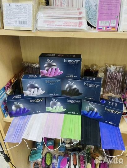 Перчатки нитриловые