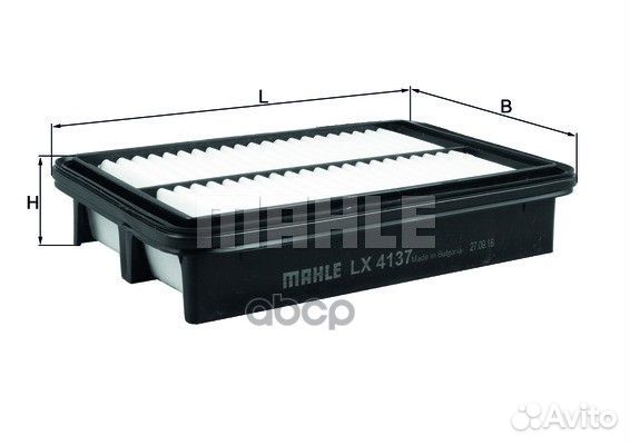 Фильтр воздушный LX4137 Mahle/Knecht
