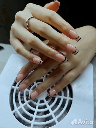 Маникюр на дому наращивание ногтей