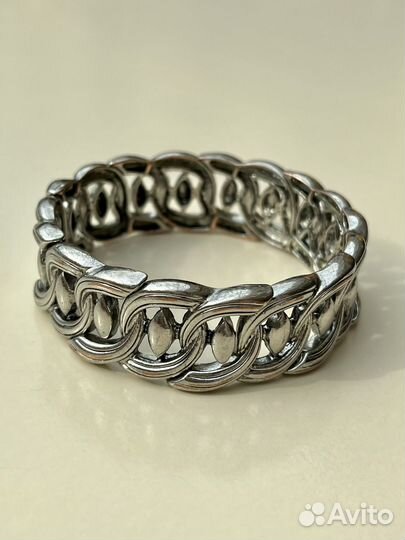 Винтажный браслет в серебряном тоне