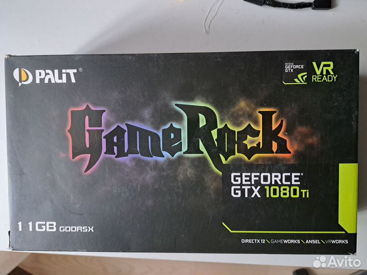 Видеокарта GTX 1080ti 11GB Palit GameRock