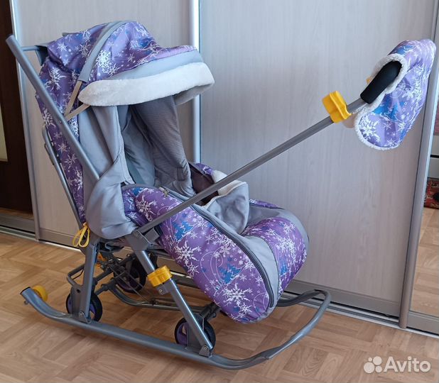 Детские санки коляска