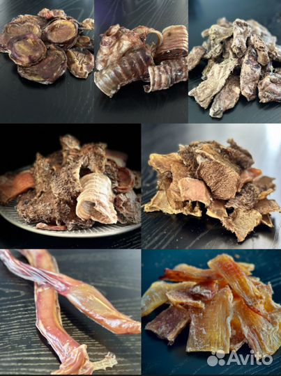 Сушеные лакомства для собак