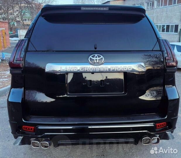 Задняя губа land cruiser prado 150