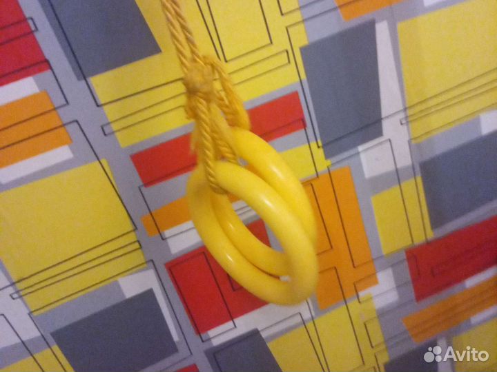 Лестница с кольцами и верёвкой