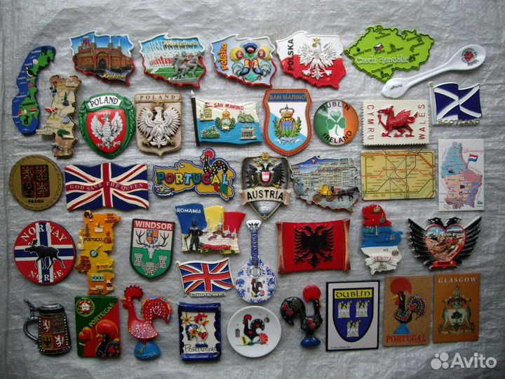 Магниты Магнит на Холодильник Карта Герб Флаг