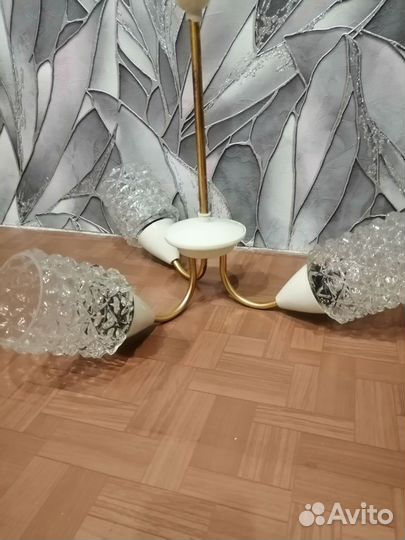 Люстра хрустальная винтажная