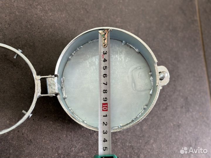 Замок бака сплошной гальваника диаметр 80