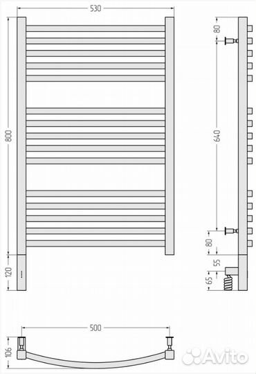 Сунержа Аркус 3.0 800х500 мэм левый