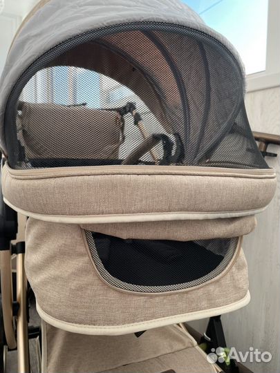 Коляска luxmom 3 в 1 + матрасик