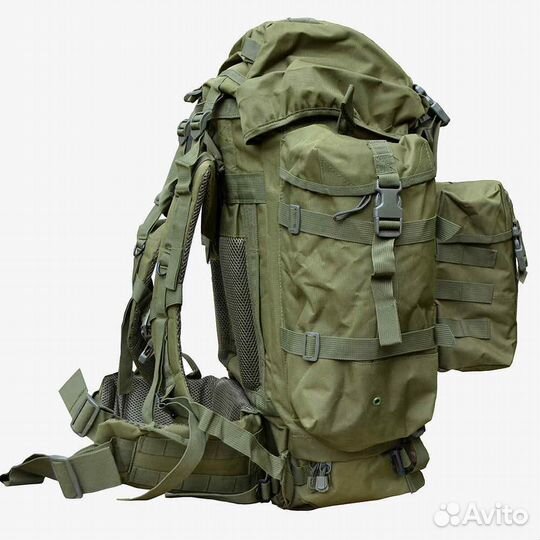 Тактический каркасный рюкзак 80 литров, мох