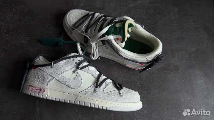 Кеды Nike SB dunk low Off-white