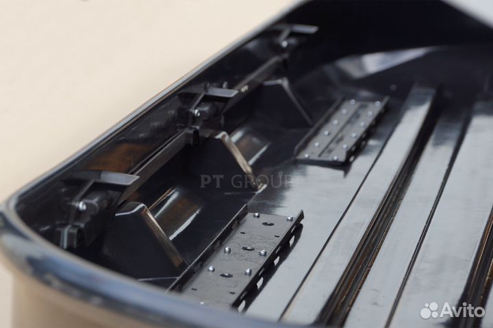 Автобокс на крышу Серый матовый Turino 1 (410 л)