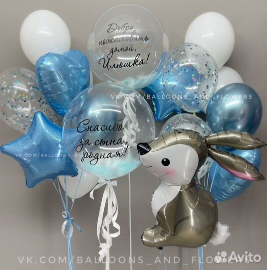 Воздушные шары с гелием доставка, оформление