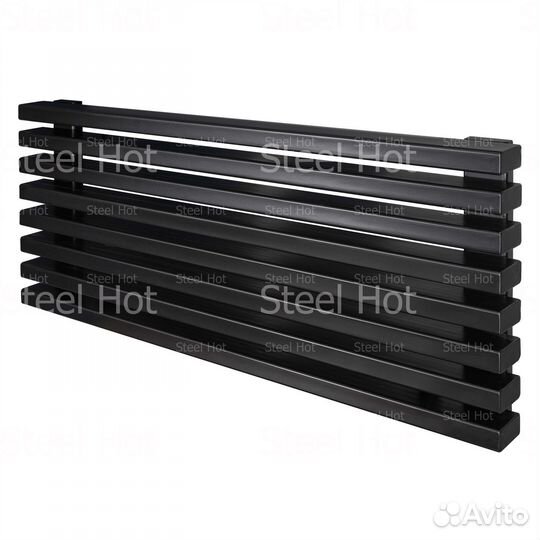 Горизонтальный дизайнерский радиатор Steel-Hot от