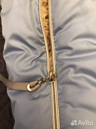 Зимний конверт в коляску на овчине