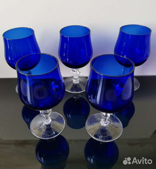 Кувшин стекло кобальт. СССР