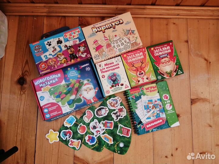 Игры пакетом. Новогодняя тематика. Для детей 2-3 г