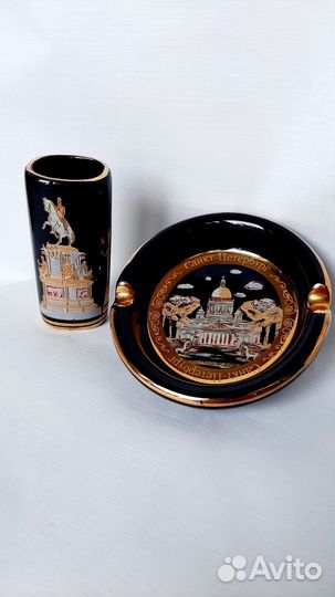 Пепельница и подставка для зажигалки