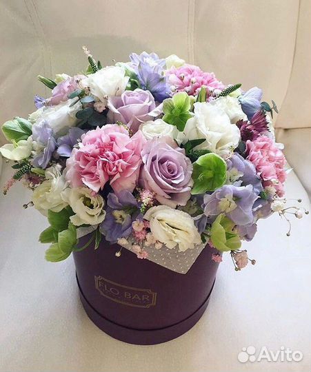 Цветы в коробке