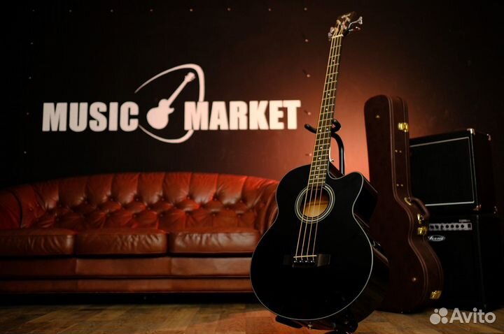Электроакустическая бас гитара (Комплект)