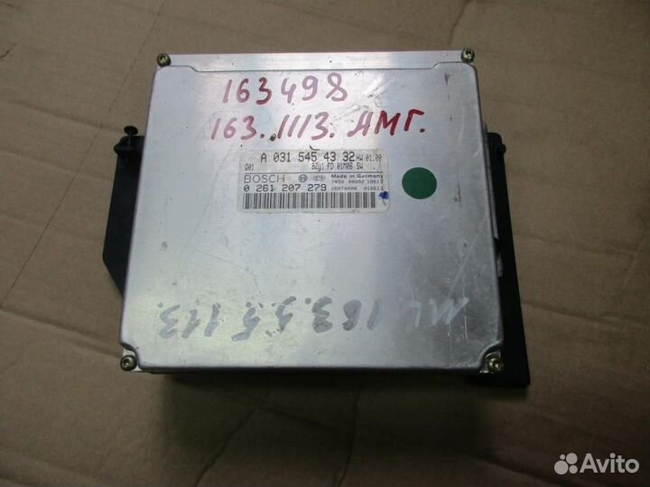 Блок управления двигателем w163 ML-class 113.98