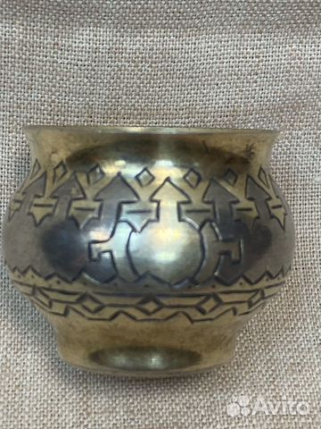 Солонка серебро,84 проба 1885 год 21 грамм