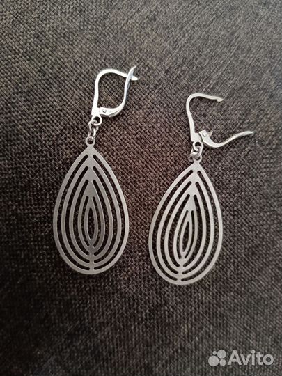 Серьги серебро