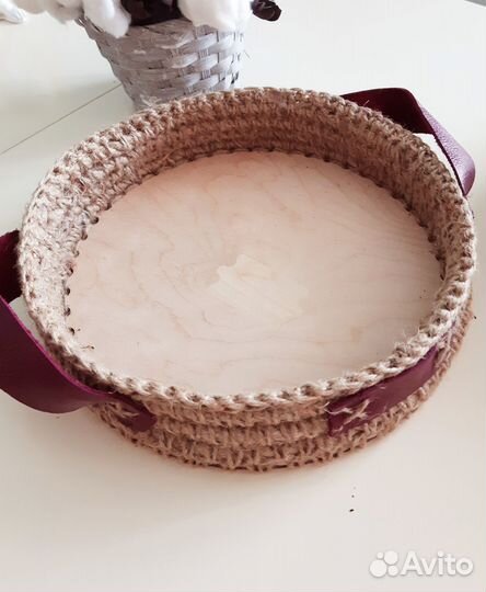 Вязанные корзины