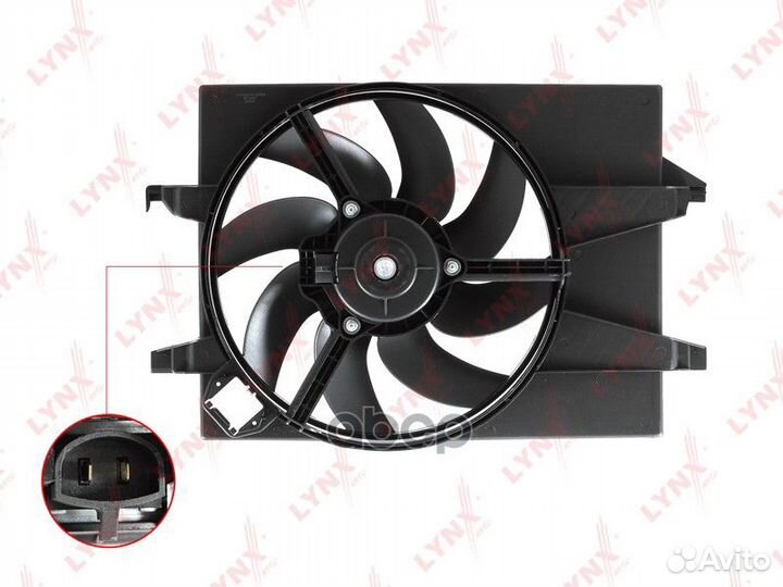 Вентилятор радиатора с кожухом 3,822 RF1012 LYN